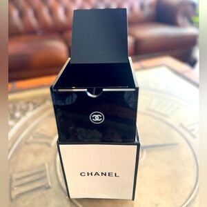 Authentic Chanel Cotton Pads/swabs Holder Cosmetic Organizer.